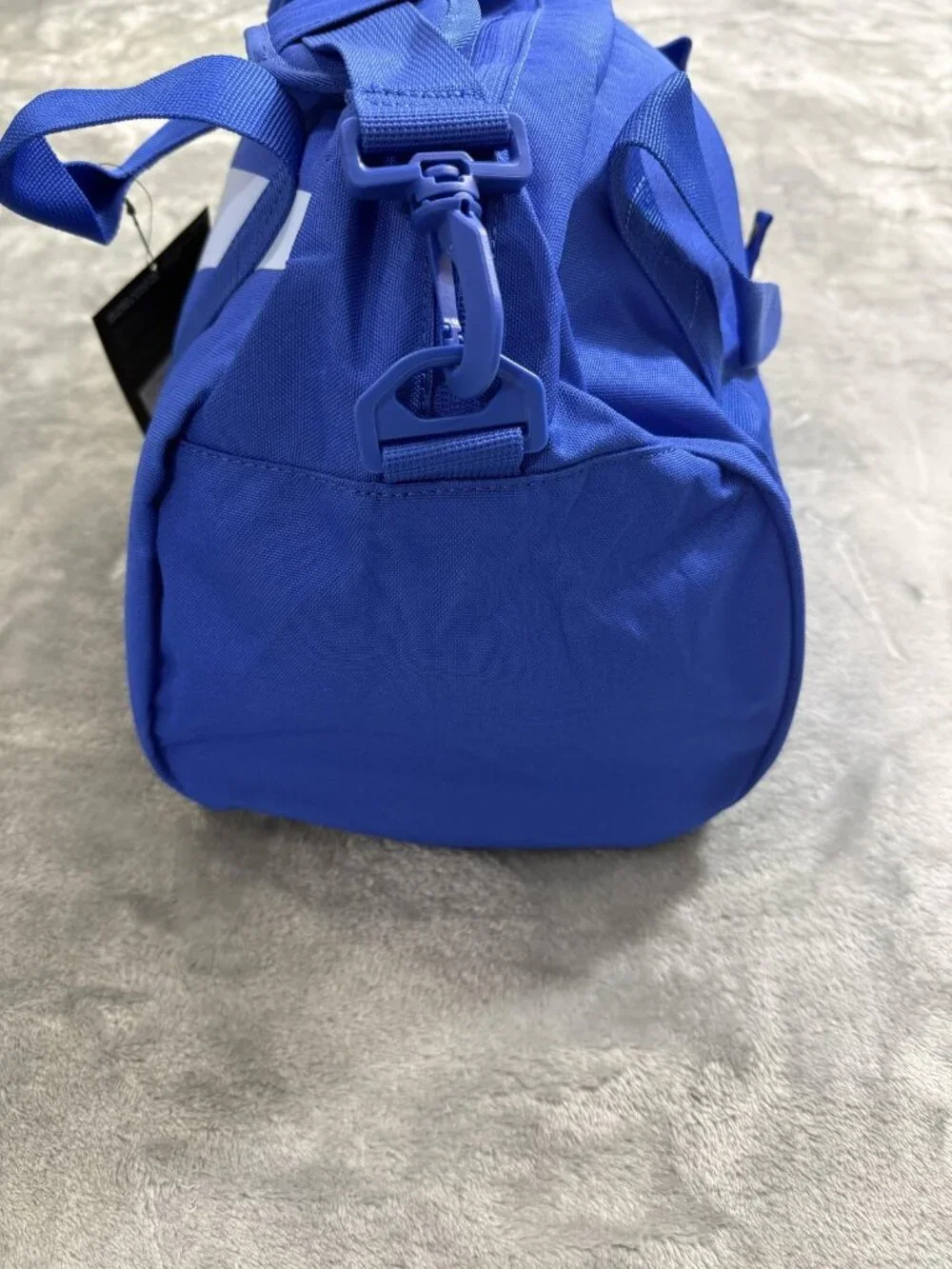 New Nike Blue Duffel Bag Soft Case Water Resistant Youth Sports Gym Travel